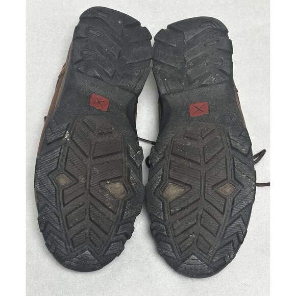 Twisted X Ladies Bomber Brown Leather Chukka Hiker Boots #WHK0001 7.5 EUC Grunge - Picture 7 of 8